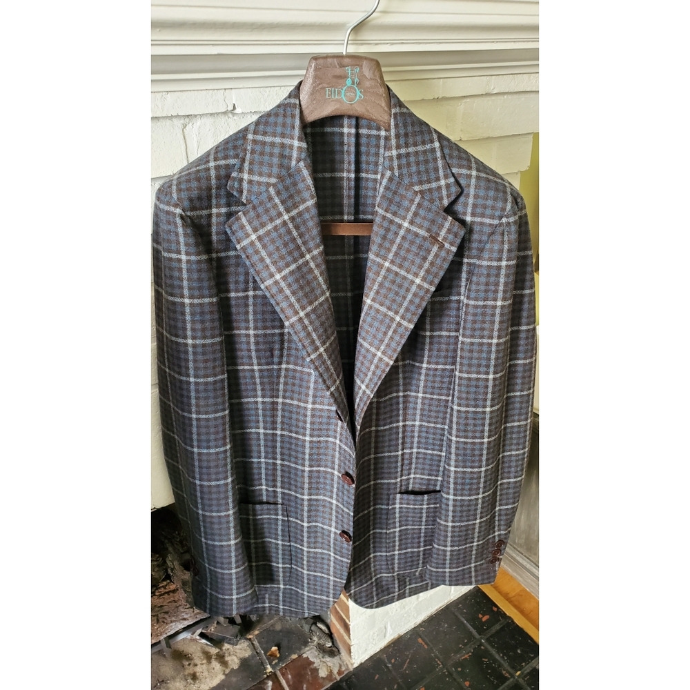 EIDOS NAPOLI 38R Flannel Unstructured Sport Coat